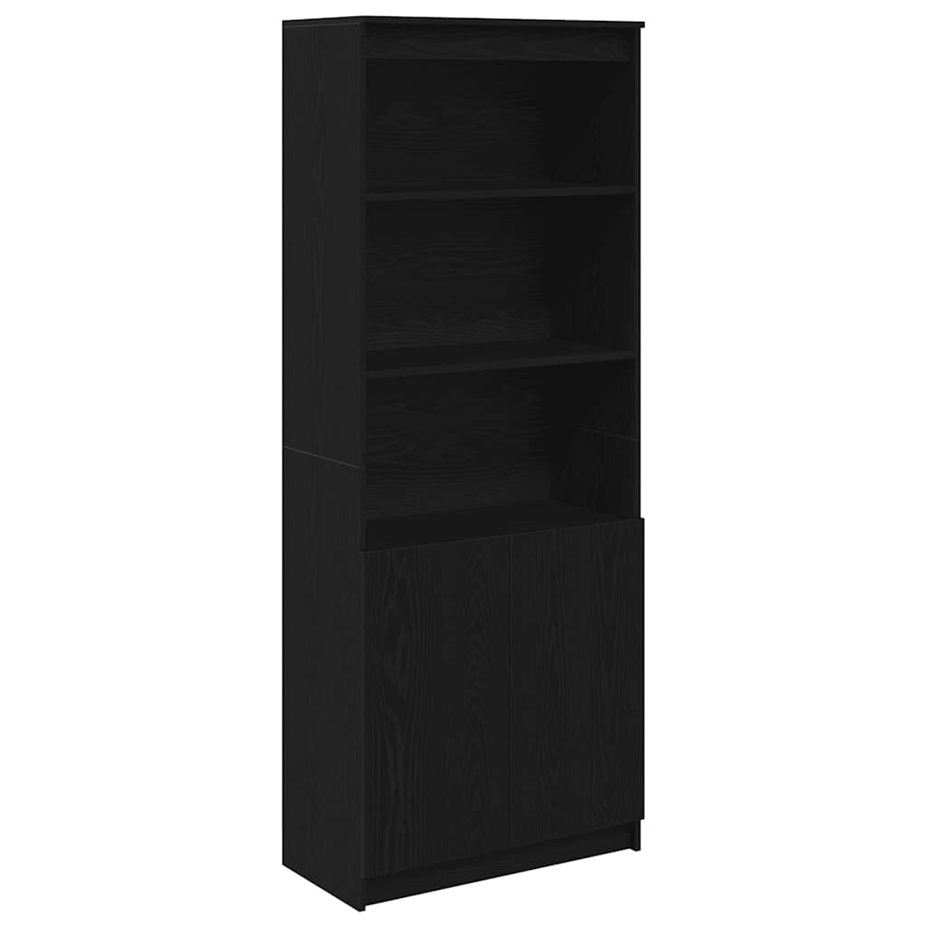 Høybord svart eik 70x35x180 cm konstruert tre vidaXL