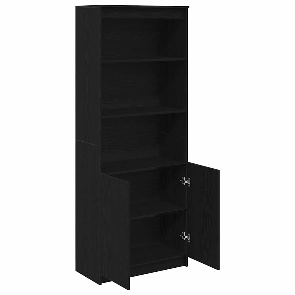 Høybord svart eik 70x35x180 cm konstruert tre vidaXL