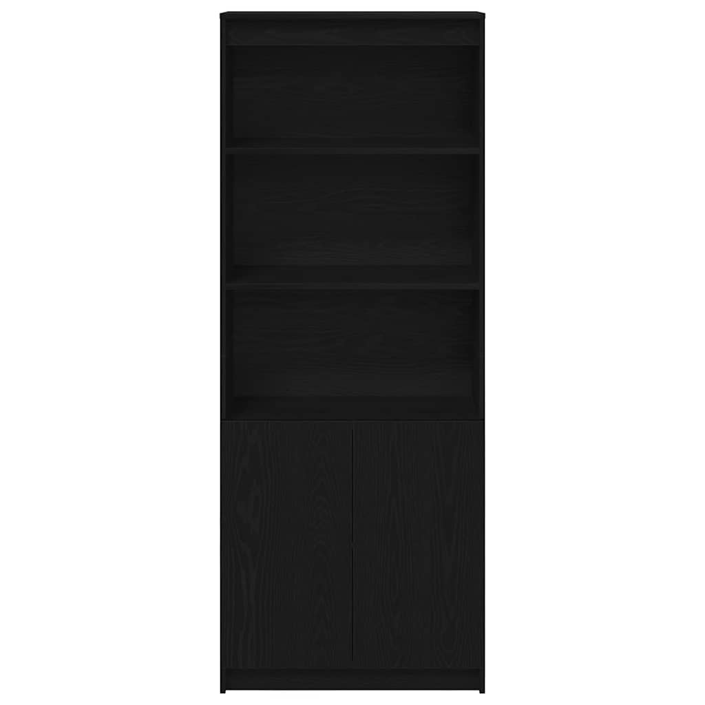 Høybord svart eik 70x35x180 cm konstruert tre vidaXL