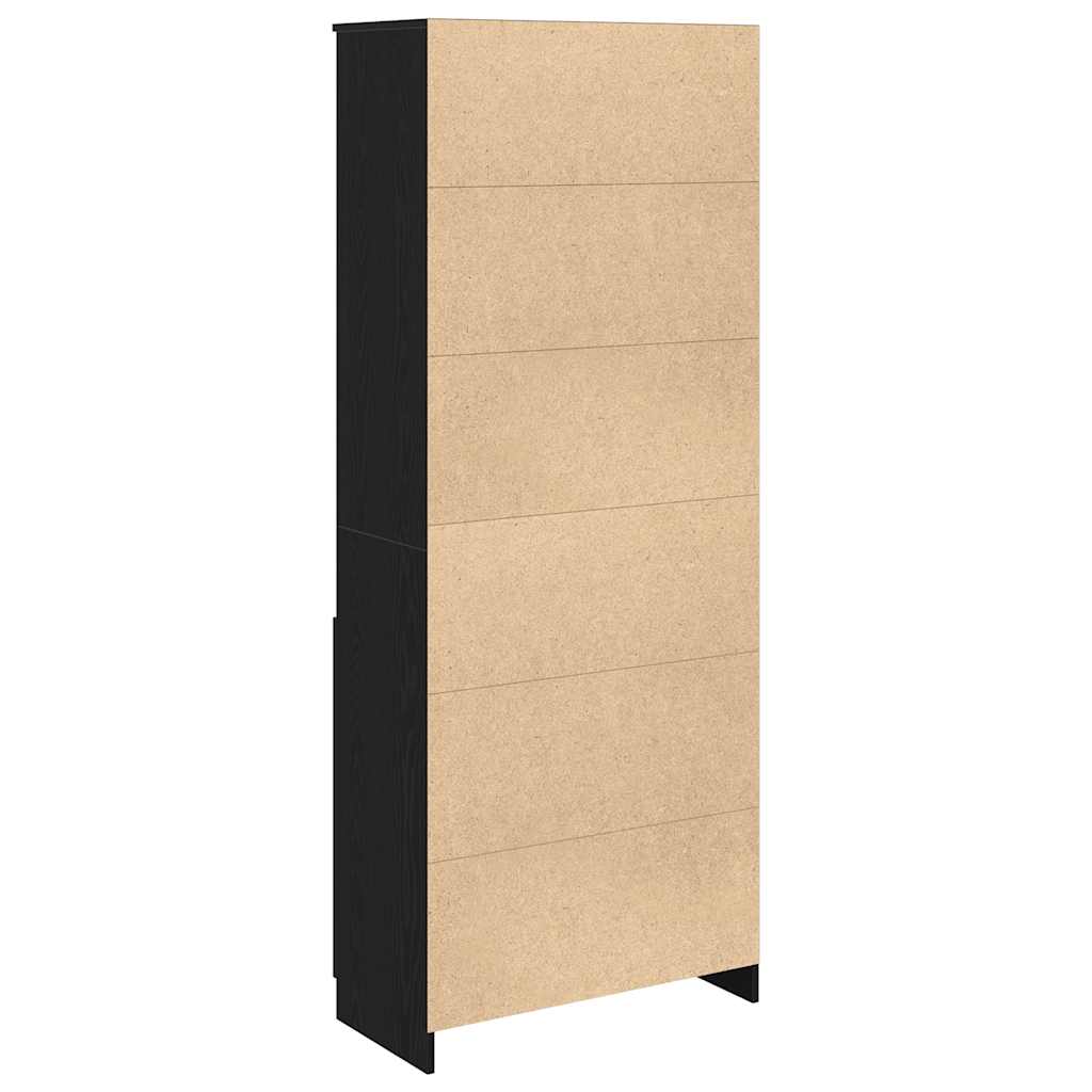 Høybord svart eik 70x35x180 cm konstruert tre vidaXL
