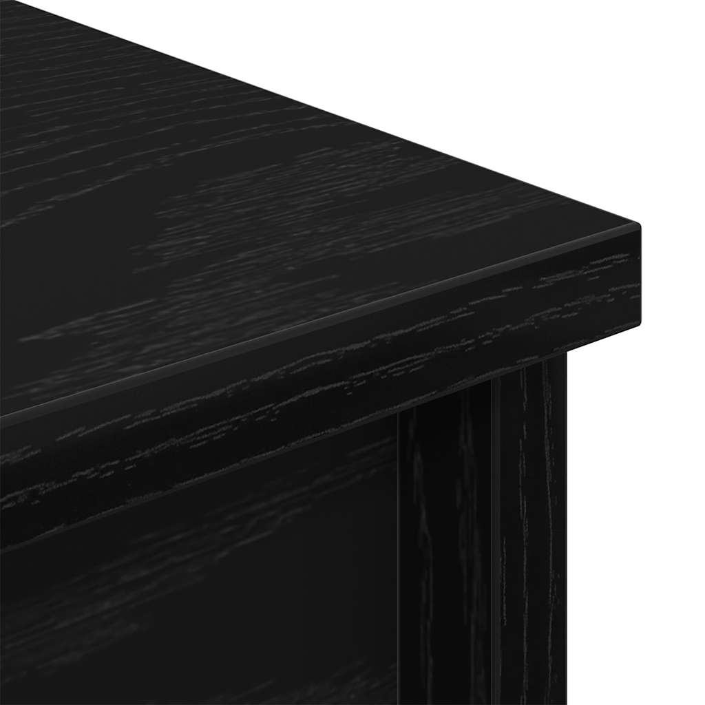 Høybord svart eik 70x35x180 cm konstruert tre vidaXL