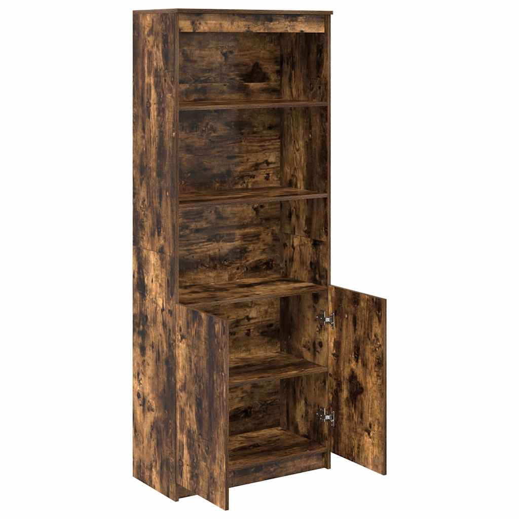 Highboard røkt eik 70x35x180 cm konstruert tre