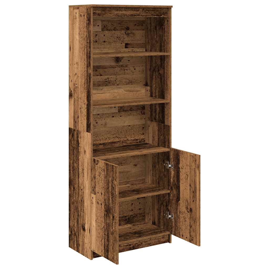 Highboard gammelt tre 70x35x180 cm konstruert tre vidaXL