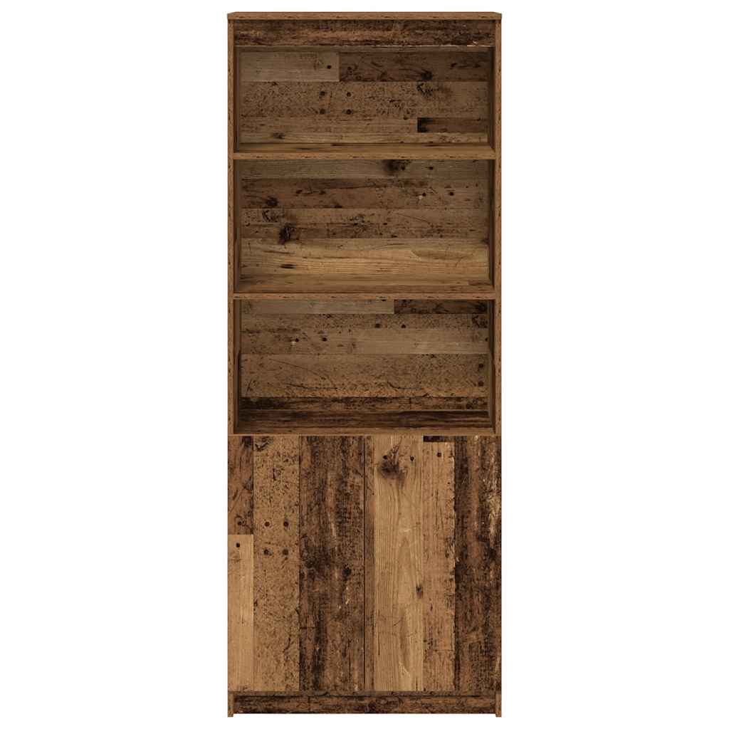 Highboard gammelt tre 70x35x180 cm konstruert tre vidaXL
