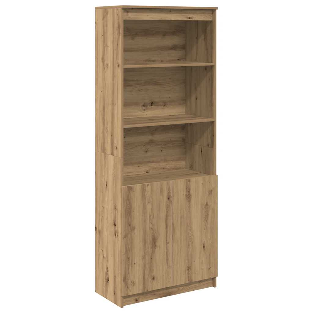 Highboard artisan eik 70x35x180 cm konstruert tre vidaXL