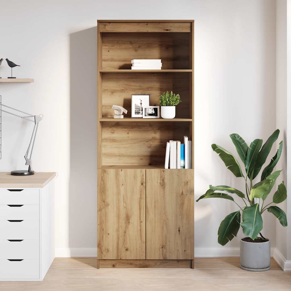 Highboard artisan eik 70x35x180 cm konstruert tre vidaXL
