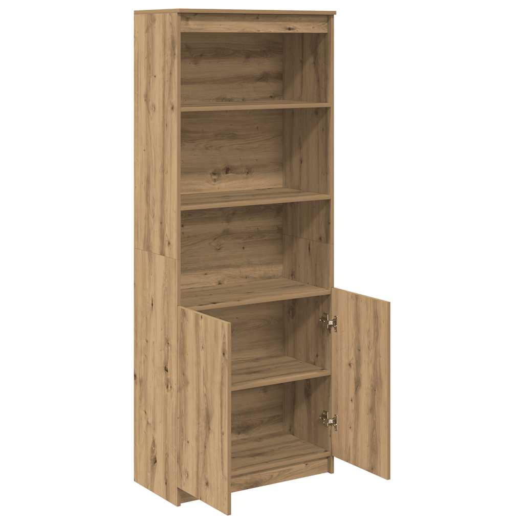 Highboard artisan eik 70x35x180 cm konstruert tre vidaXL