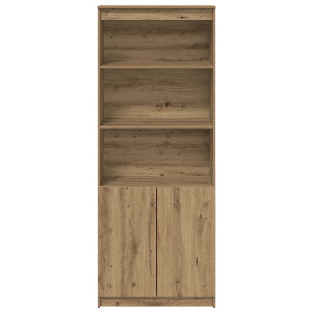 Highboard artisan eik 70x35x180 cm konstruert tre vidaXL