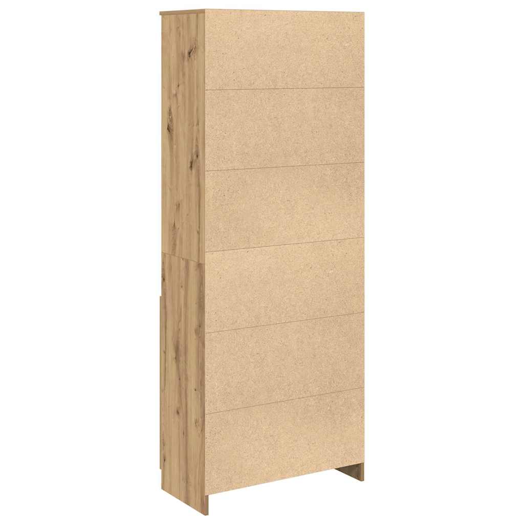 Highboard artisan eik 70x35x180 cm konstruert tre vidaXL