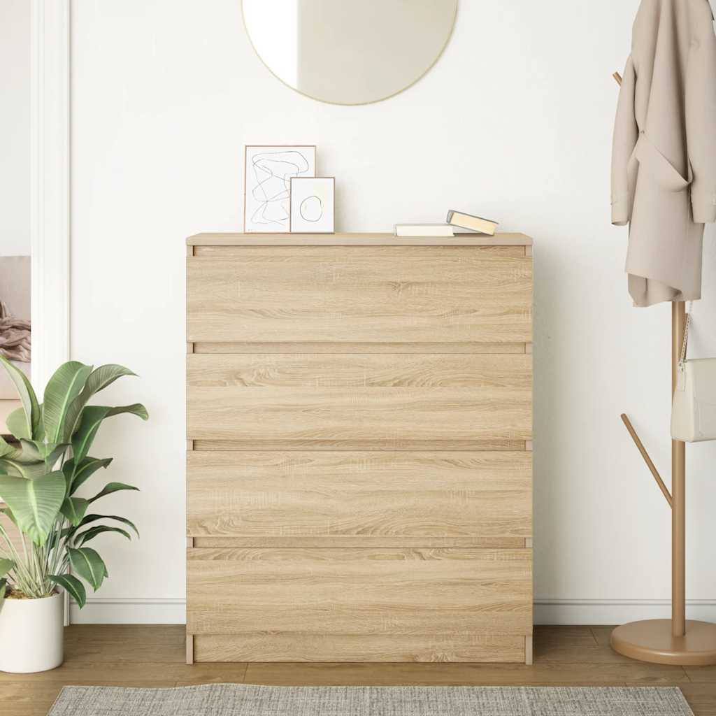 Skjenk sonoma eik 80x35x99 cm konstruert tre