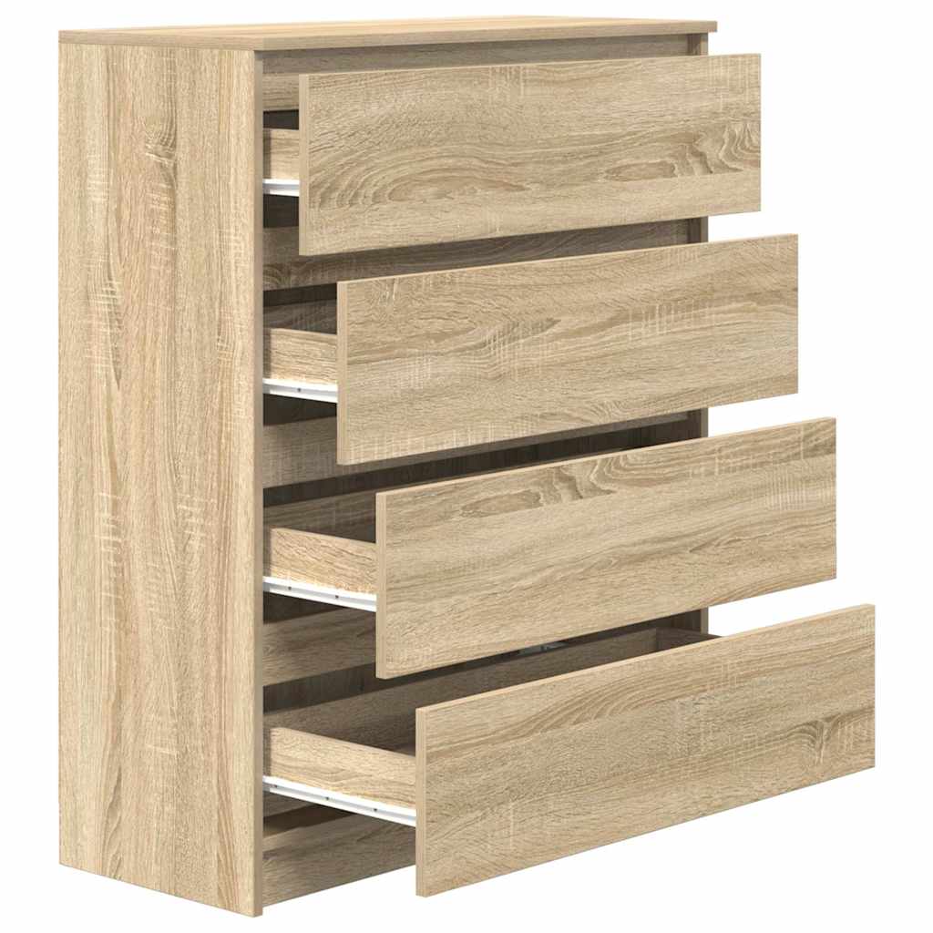 Skjenk sonoma eik 80x35x99 cm konstruert tre