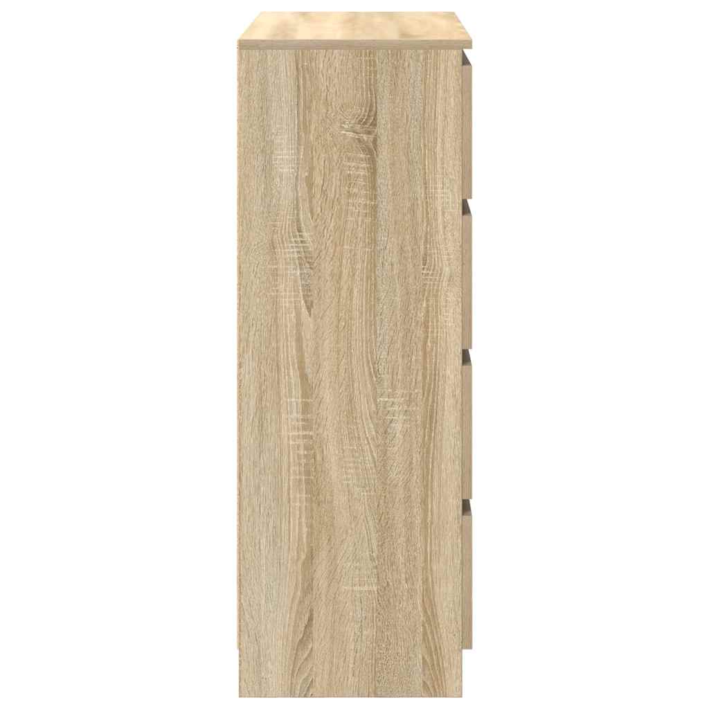 Skjenk sonoma eik 80x35x99 cm konstruert tre