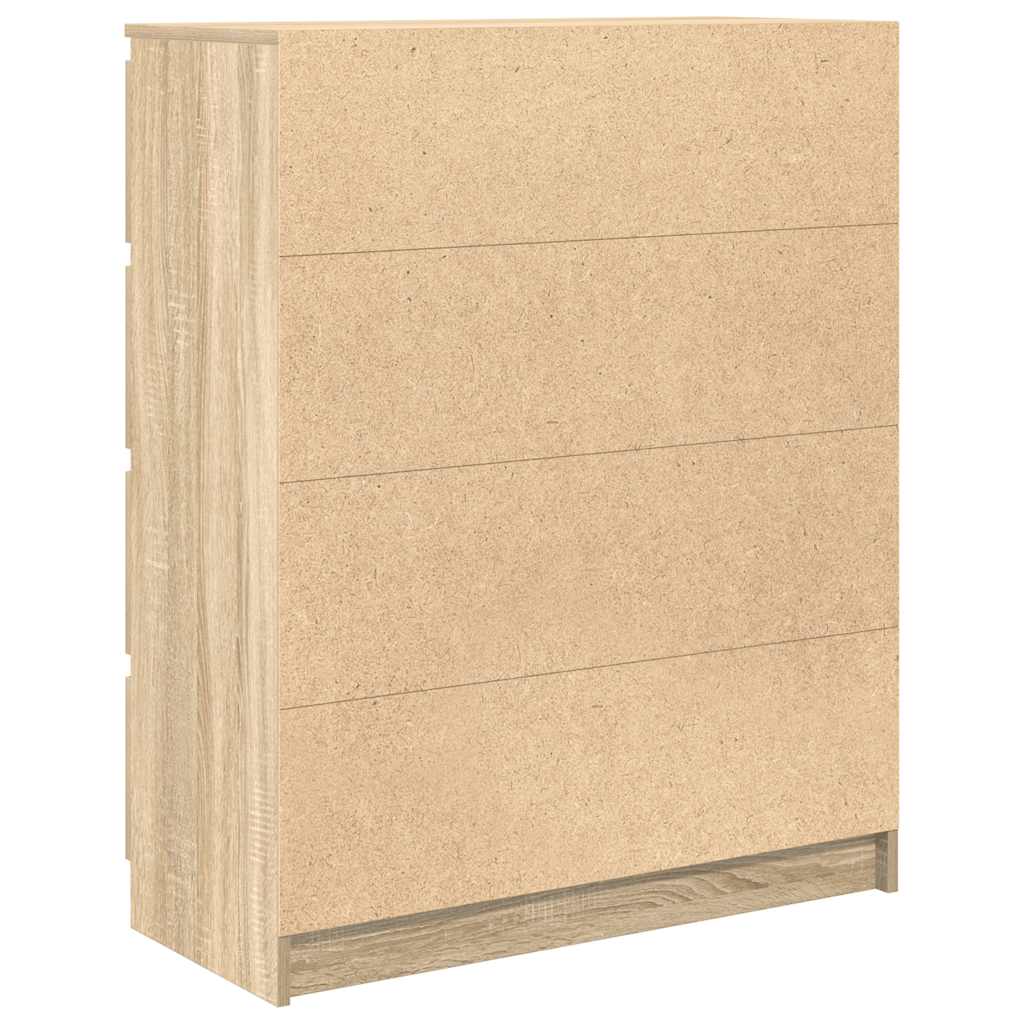 Skjenk sonoma eik 80x35x99 cm konstruert tre
