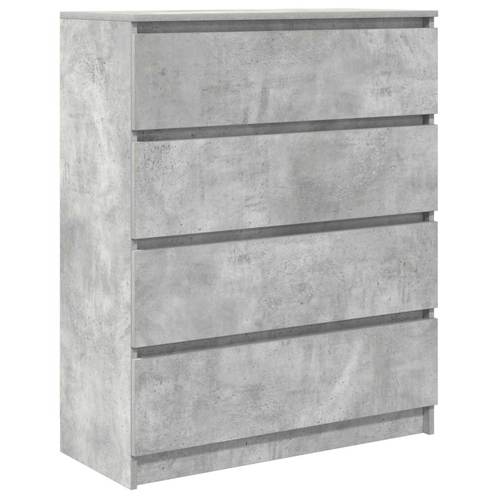 Skjenk betonggrå 80x35x99 cm konstruert tre vidaXL
