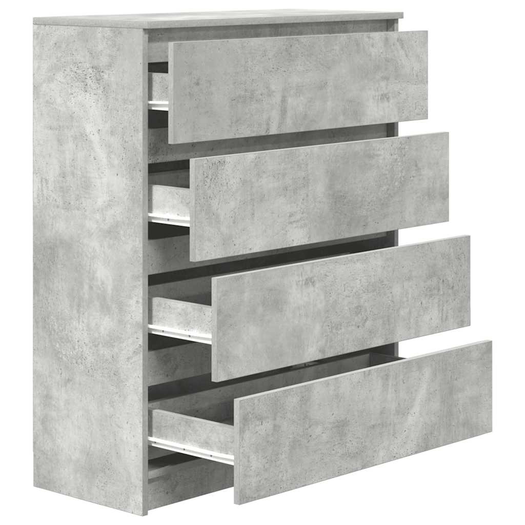 Skjenk betonggrå 80x35x99 cm konstruert tre vidaXL