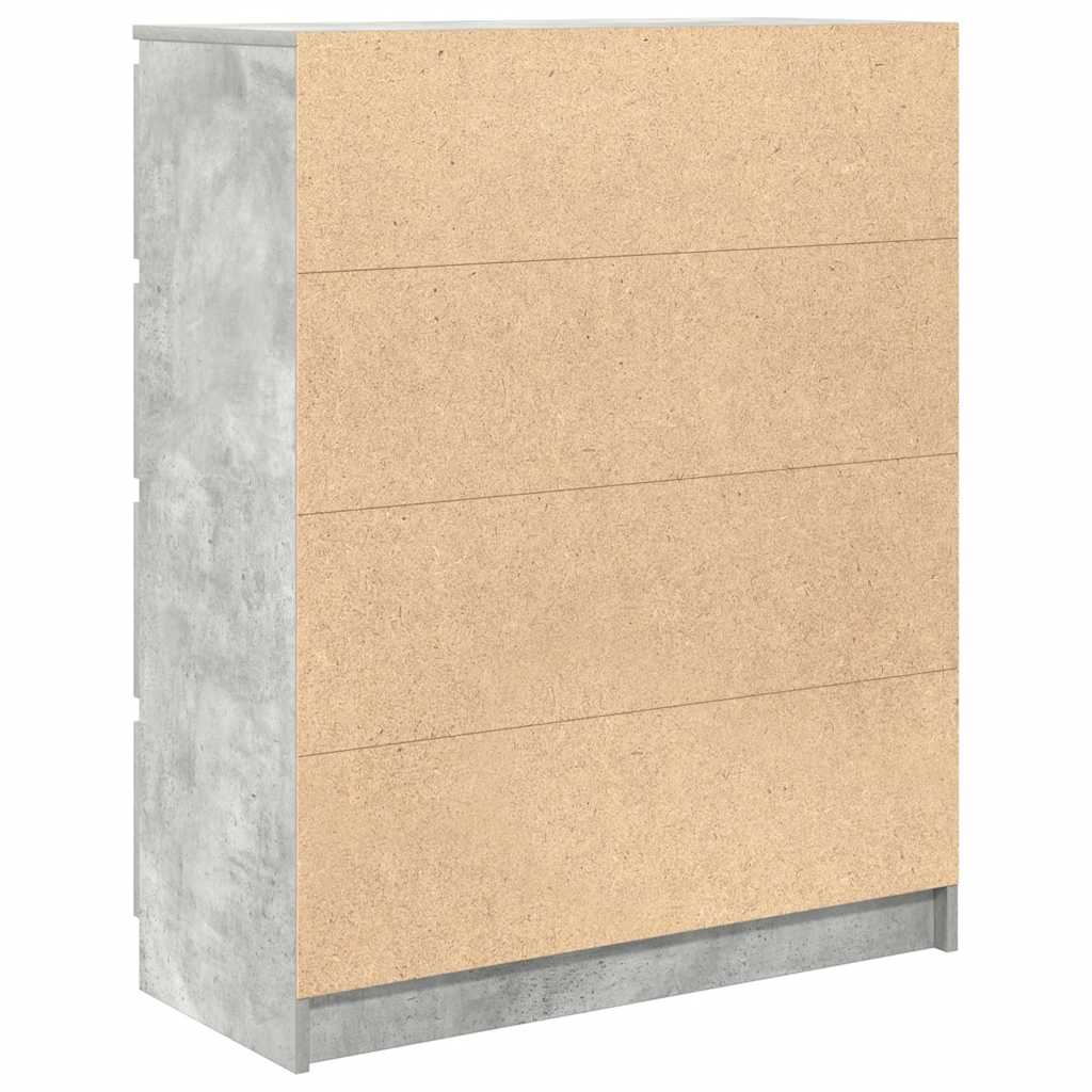 Skjenk betonggrå 80x35x99 cm konstruert tre vidaXL