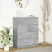 Skjenk betonggrå 80x35x99 cm konstruert tre vidaXL