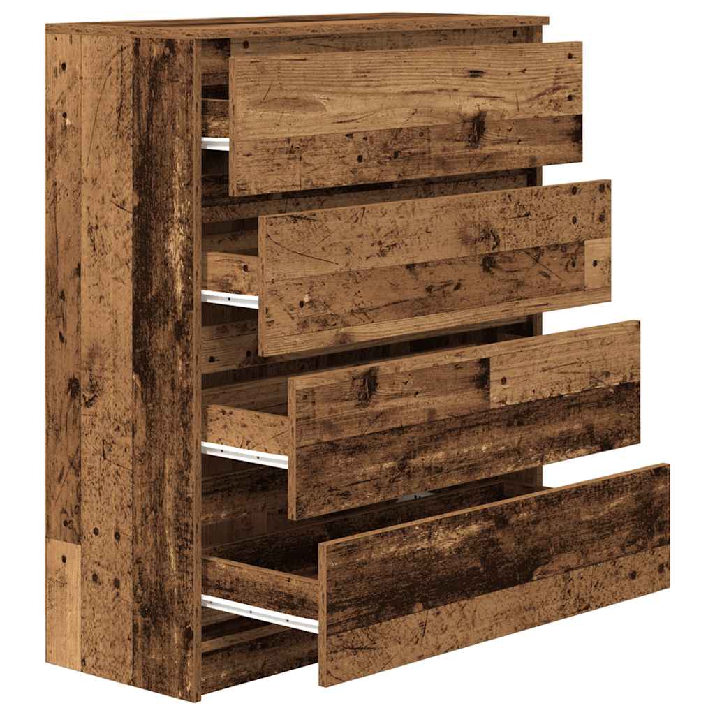 Skjenk gammelt tre 80x35x99 cm konstruert tre