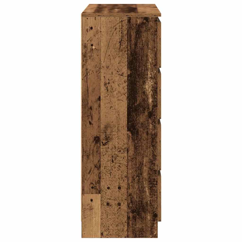 Skjenk gammelt tre 80x35x99 cm konstruert tre