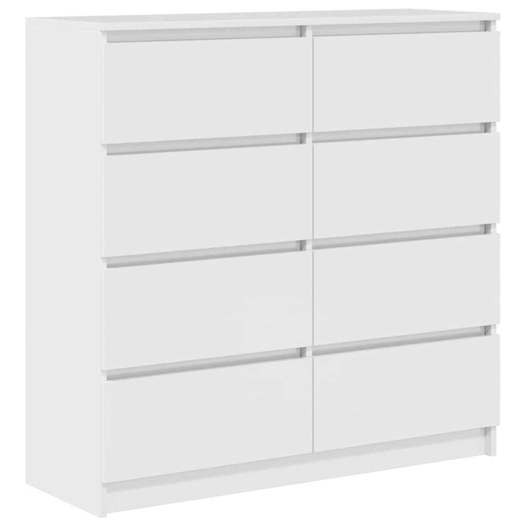 Skjenk hvit 100x35x99 cm konstruert tre