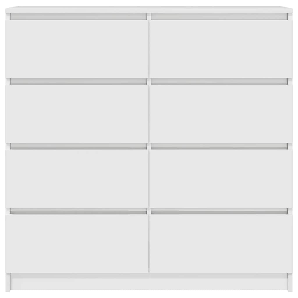 Skjenk hvit 100x35x99 cm konstruert tre