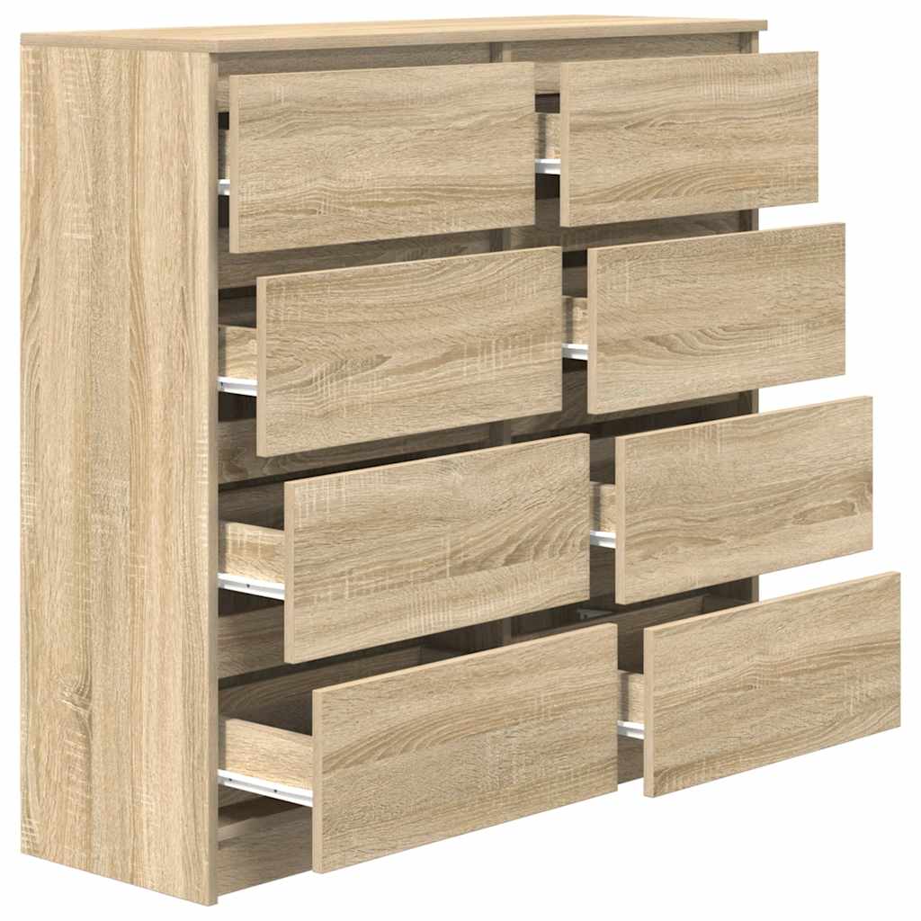 Skjenk sonoma eik 100x35x99 cm konstruert tre