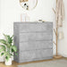 Skjenk betonggrå 100x35x99 cm konstruert tre
