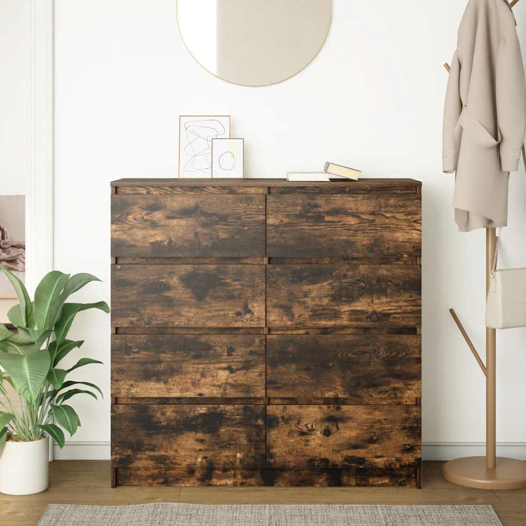 Skjenk røkt eik 100x35x99 cm konstruert tre