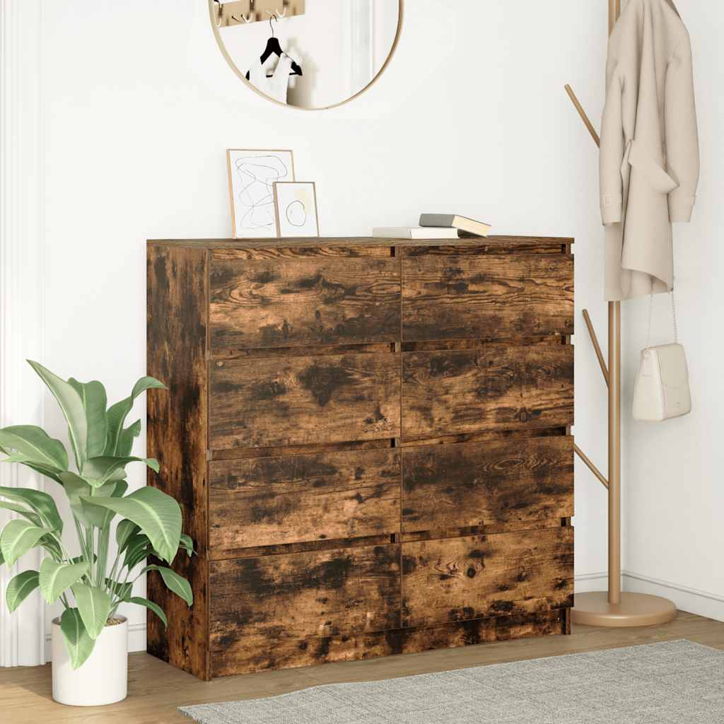 Skjenk røkt eik 100x35x99 cm konstruert tre