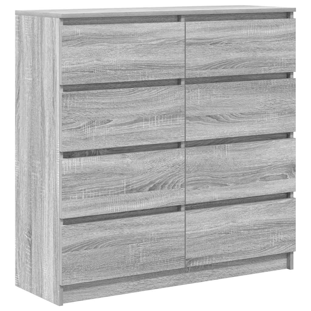 Skjenk grå sonoma 100x35x99 cm konstruert tre