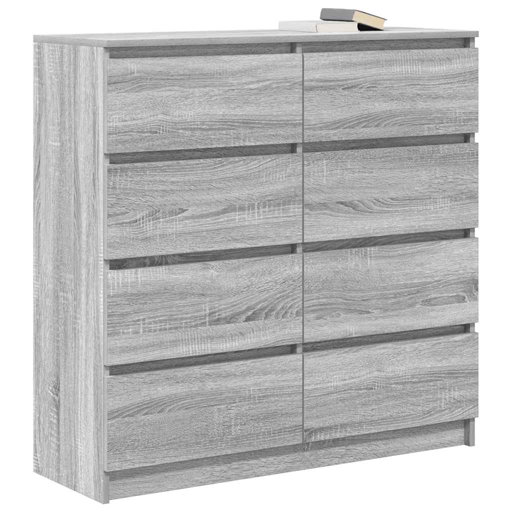Skjenk grå sonoma 100x35x99 cm konstruert tre
