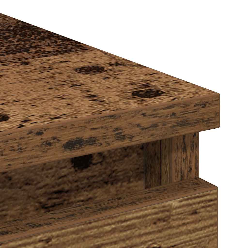 Skjenk gammelt tre 100x35x99 cm konstruert tre