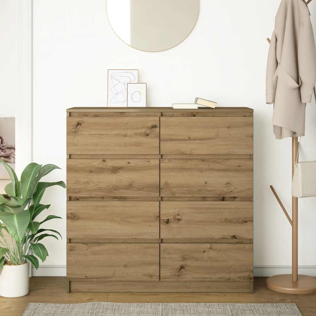 Skjenk artisan eik 100x35x99 cm konstruert tre