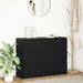 Skjenk svart eik 100x35x76 cm konstruert tre