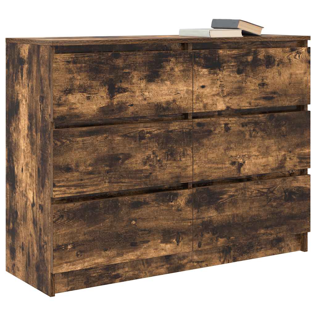 Skjenk røkt eik 100x35x76 cm konstruert tre