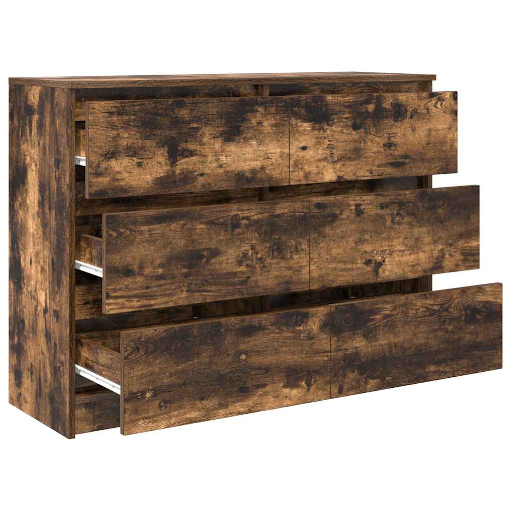 Skjenk røkt eik 100x35x76 cm konstruert tre