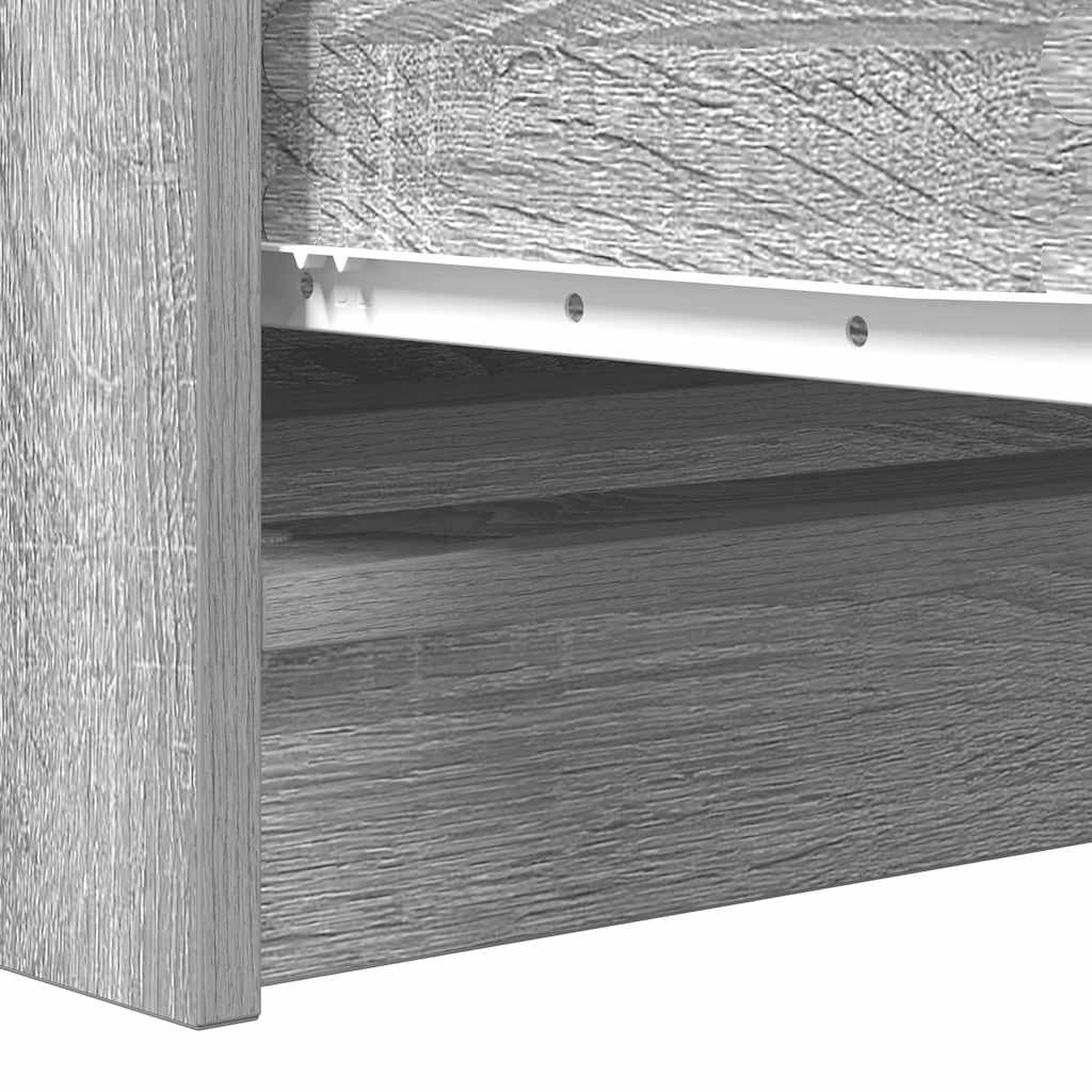 Skjenk grå sonoma 100x35x76 cm konstruert tre