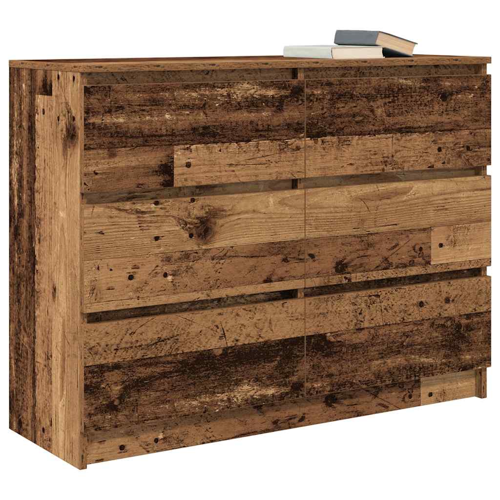 Skjenk gammelt tre 100x35x76 cm konstruert tre