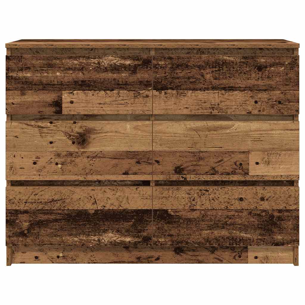 Skjenk gammelt tre 100x35x76 cm konstruert tre