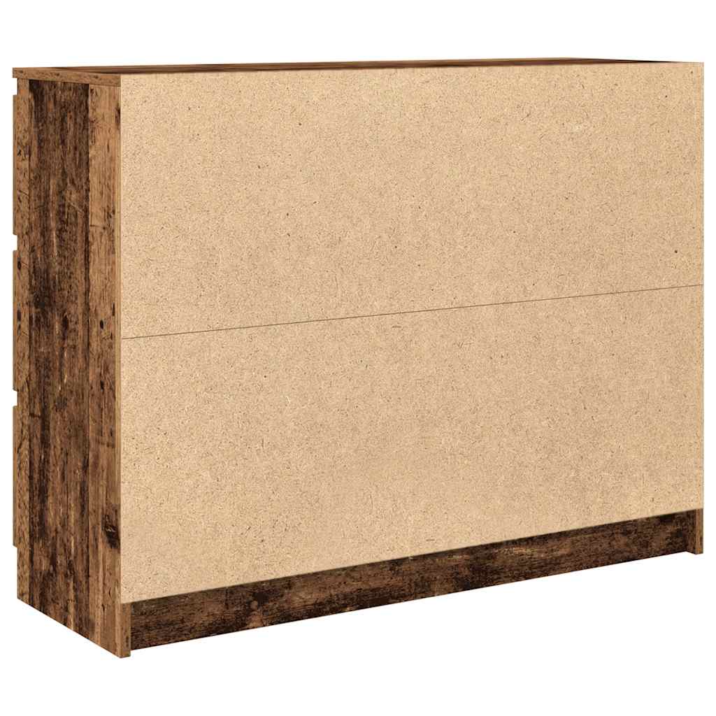 Skjenk gammelt tre 100x35x76 cm konstruert tre