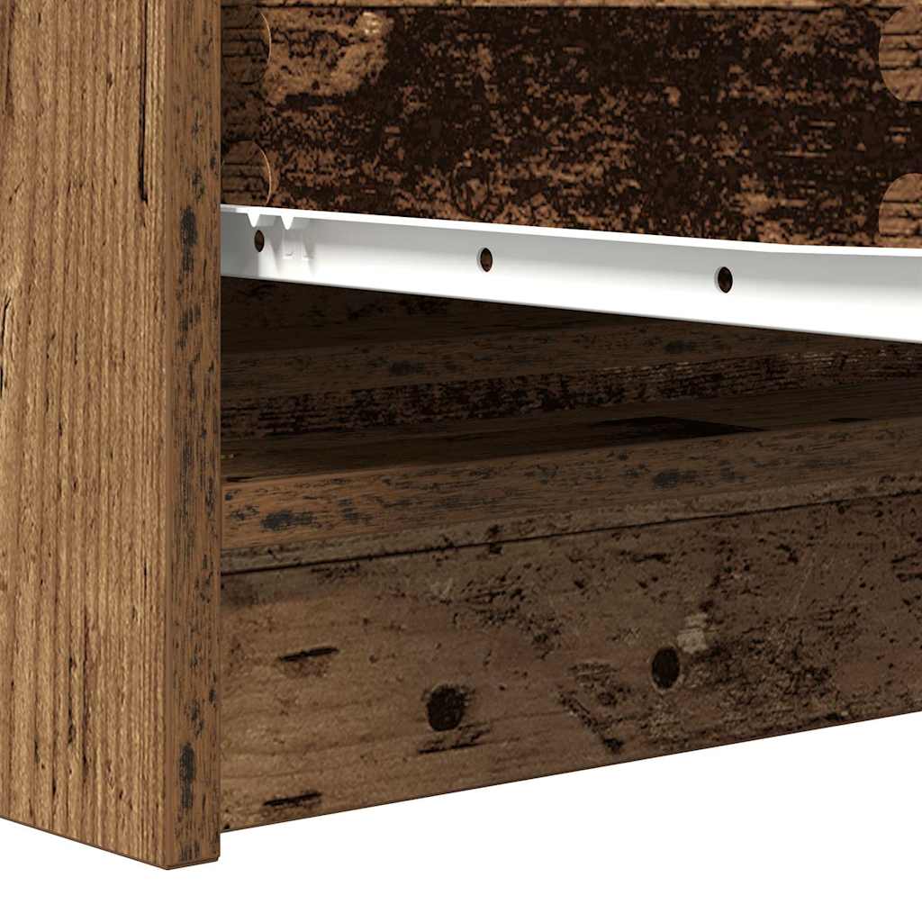 Skjenk gammelt tre 100x35x76 cm konstruert tre