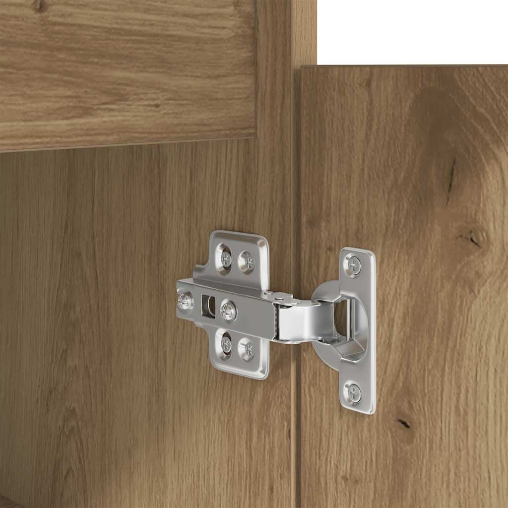 Skrivebord med dør artisan eik 140 x 49 x 76 cm Konstruert tre