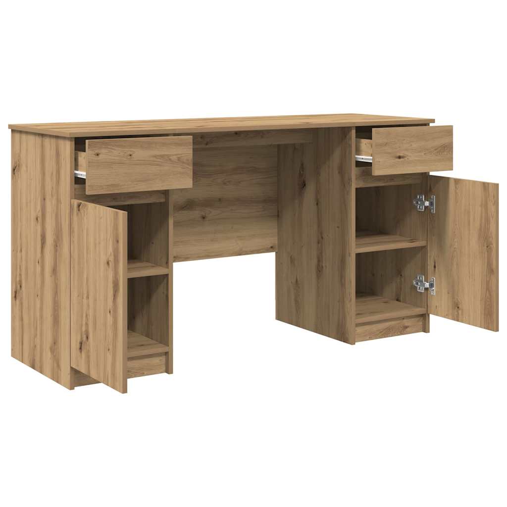 Skrivebord med dør artisan eik 140 x 49 x 76 cm Konstruert tre