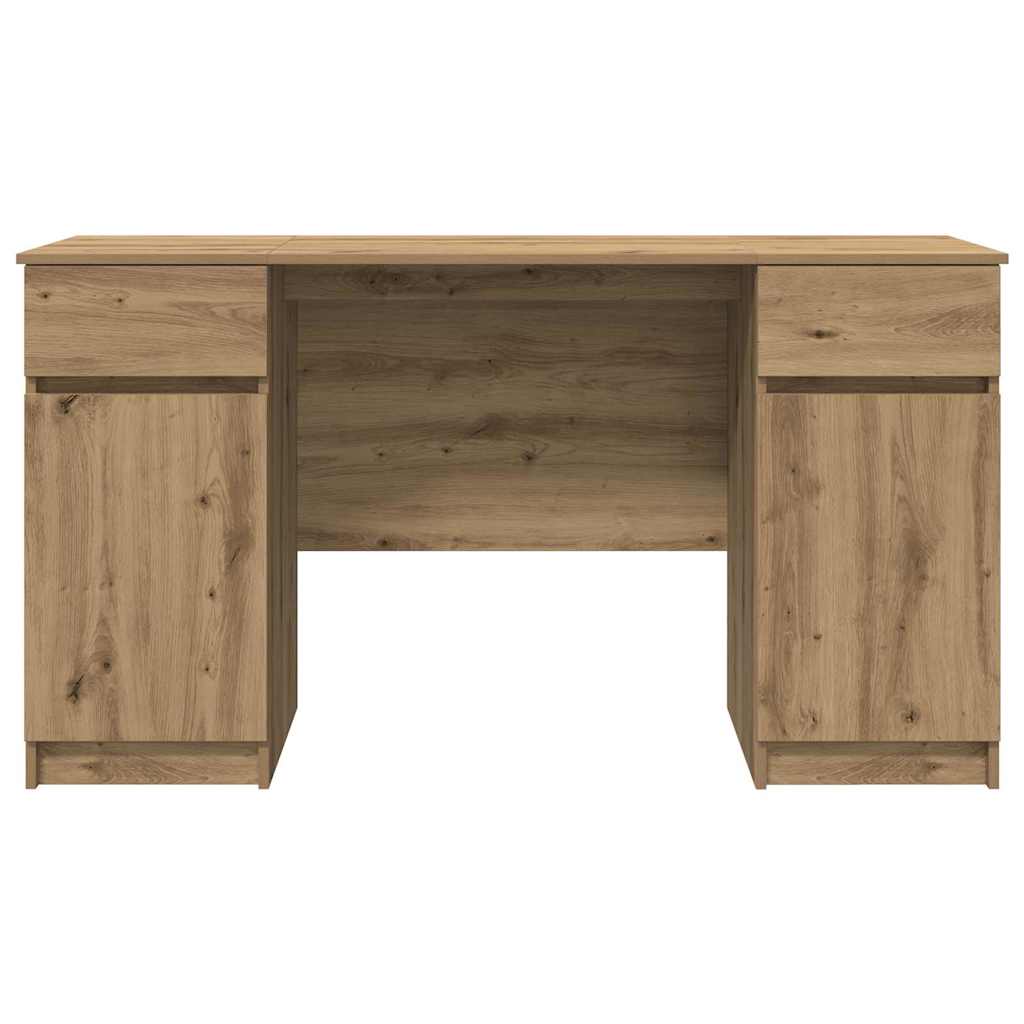 Skrivebord med dør artisan eik 140 x 49 x 76 cm Konstruert tre