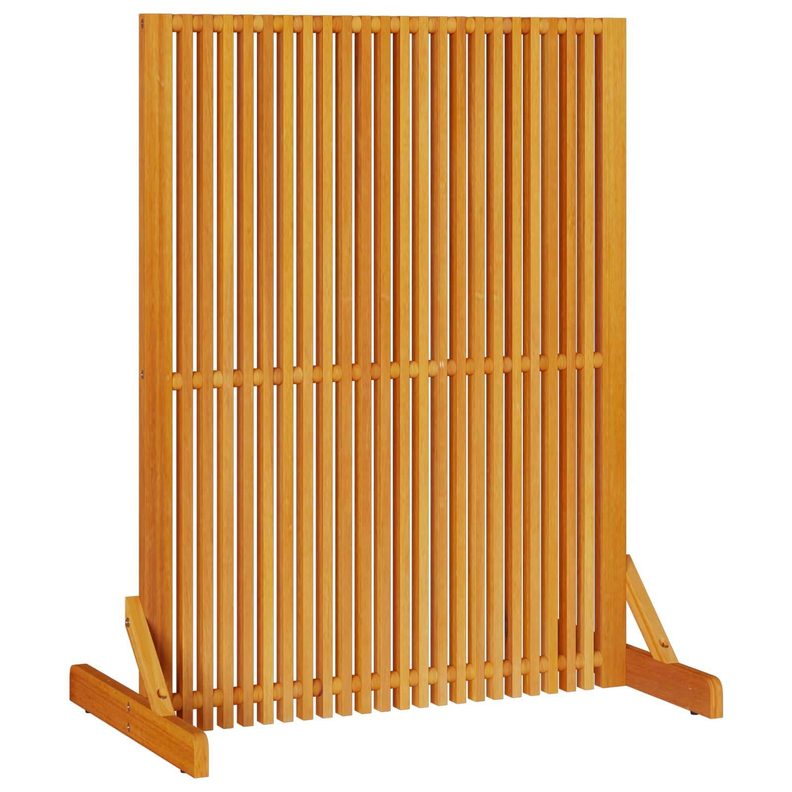 Personvernsvegg Brun 79.5 x 50 x 110 cm Massivt akasietre vidaXL