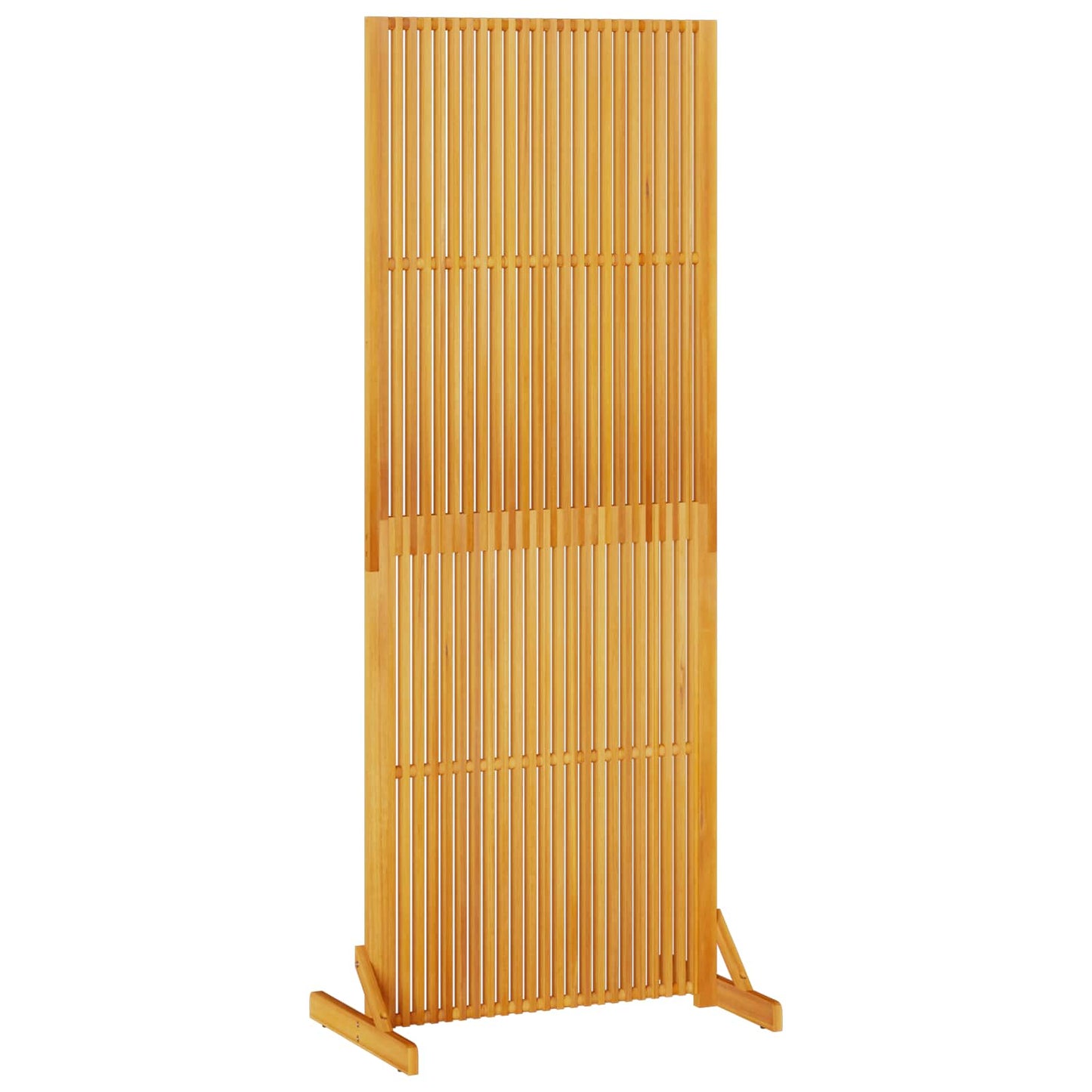 Personvernsvegg Brun 79.5 x 50 x 200 cm Massivt akasietre vidaXL