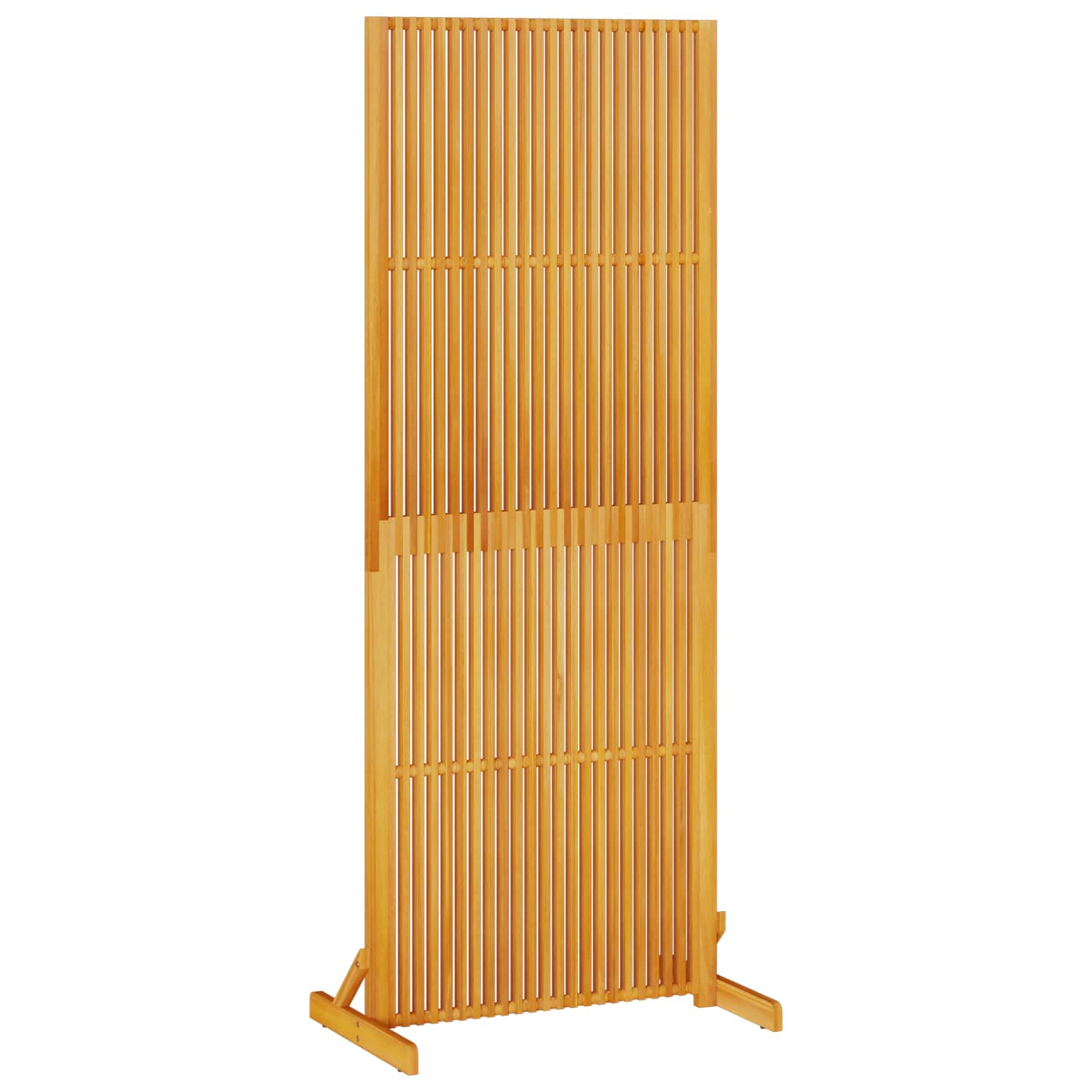 Personvernsvegg Brun 79.5 x 50 x 200 cm Massivt akasietre vidaXL