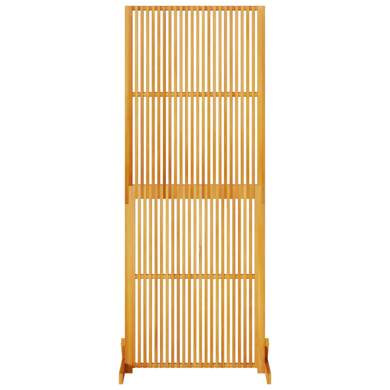 Personvernsvegg Brun 79.5 x 50 x 200 cm Massivt akasietre vidaXL