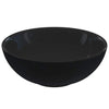 Servant blank svart Ø28x10 cm keramikk