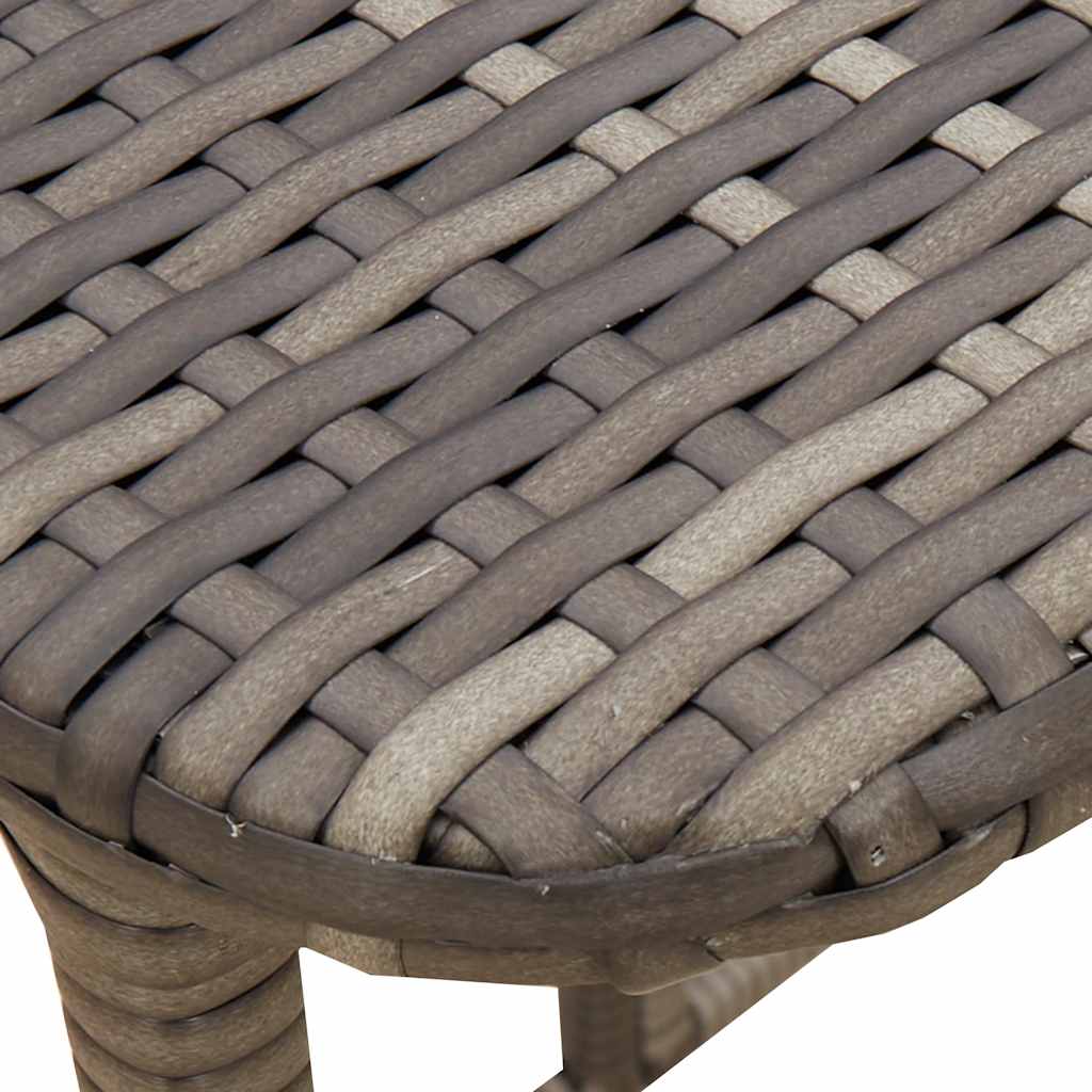 Sammenleggbart hagebord grå 90x51x75 cm polyrotting